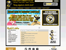 Tablet Screenshot of cloud.edu